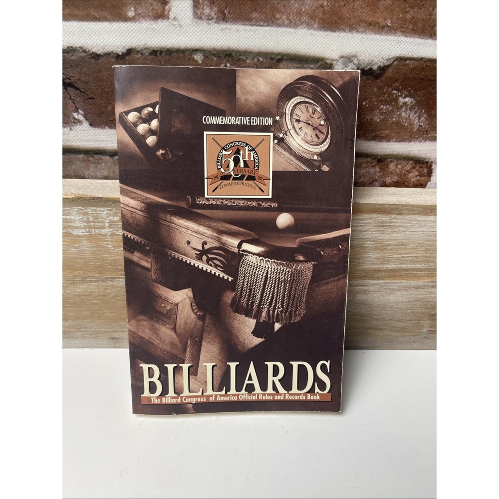 Billiards Official Rules Records Book 1998 Commemorative Edition BCA